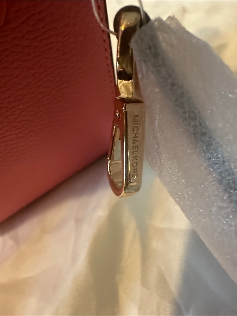 Michael Kors Mercer XS Shopper Tote-Grapefruit (Pink) - Picture 8 of 10